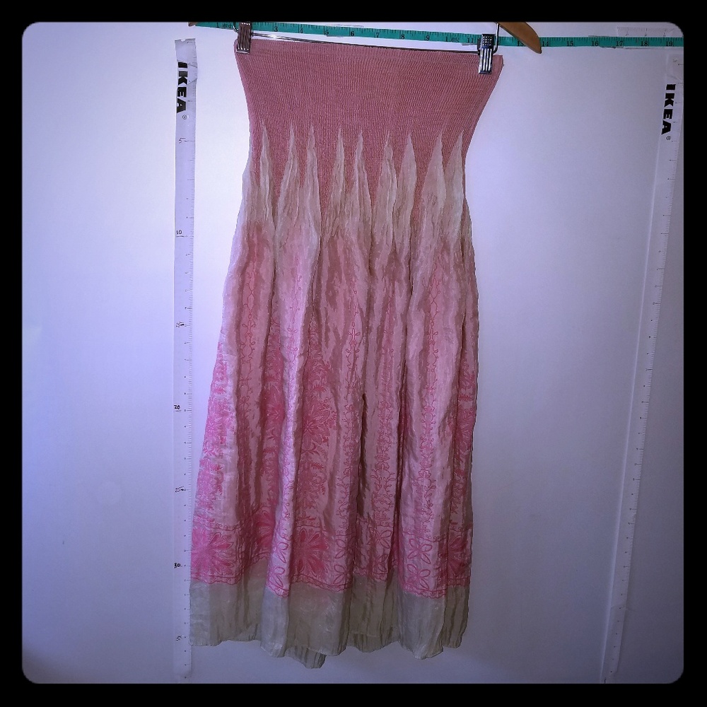 Silky Embroidered Dress